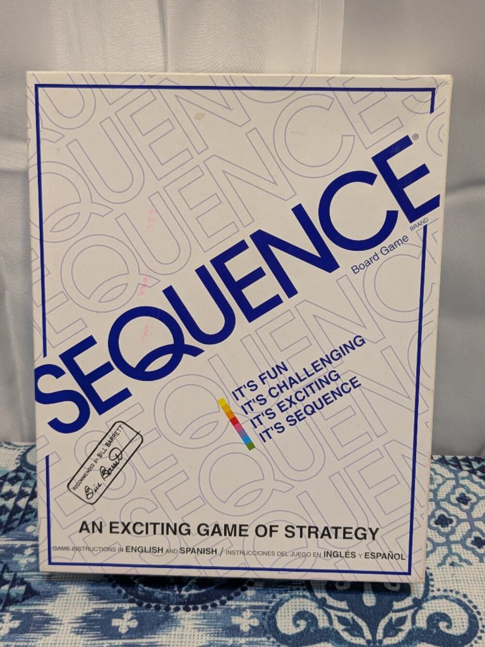 NEW Sequence Full Size Board Game COMPLETE 1995 Original JAX Vintage Card Game